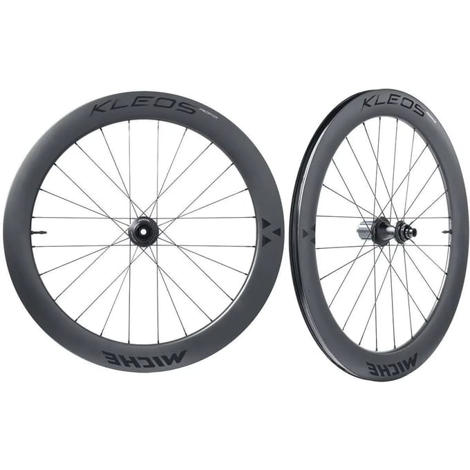 Paar wielen Miche Kleos RD 62 100/142 Disque CL carbone - Shimano HG