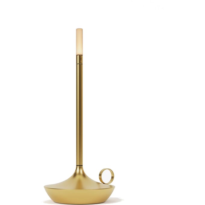Graypants Wick Draagbare Tafellamp op batterijen - brass
