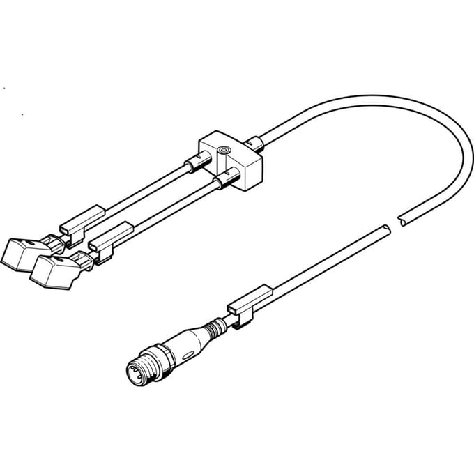Festo Y-Verdeler Met Kabels Aan Beide Einden 2.5m/0.3m 1A IP65/- 8035787