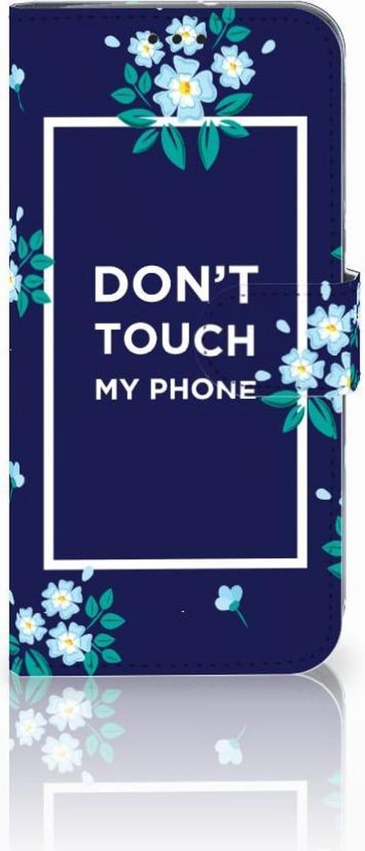 Motorola Moto G7 | G7 Plus Portemonnee Hoesje Flowers Blue DTMP