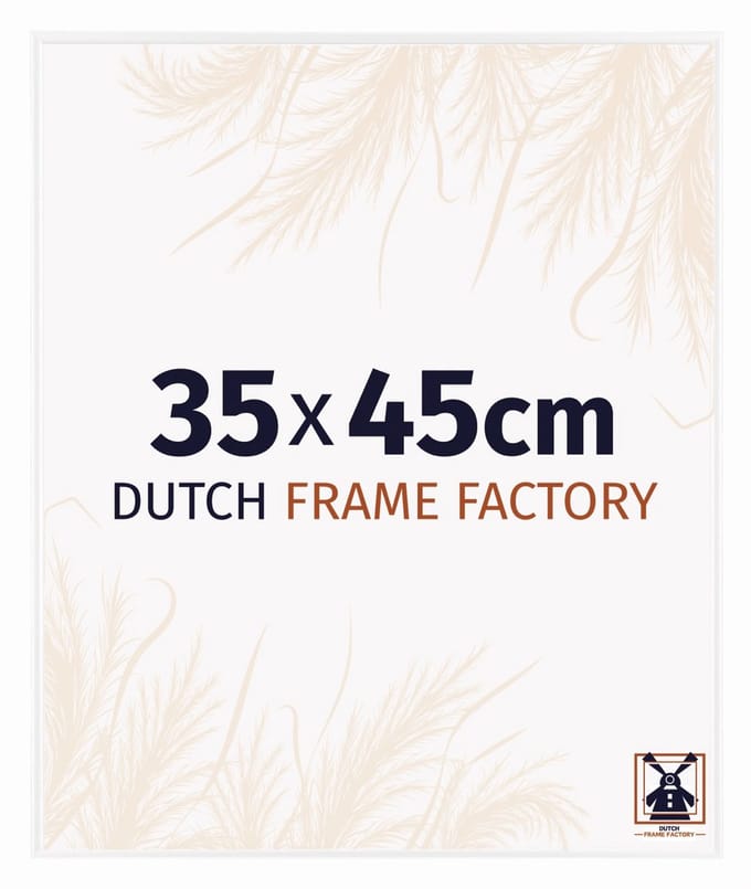 Fotolijst 35x45 cm - Kunststof - Wit Hoogglans - Easy