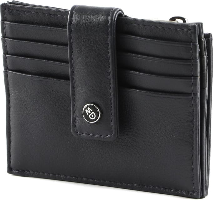 MANDARINA DUCK Leren Kaarthouder Downtown Credit Card Holder Navy Donkerblauw
