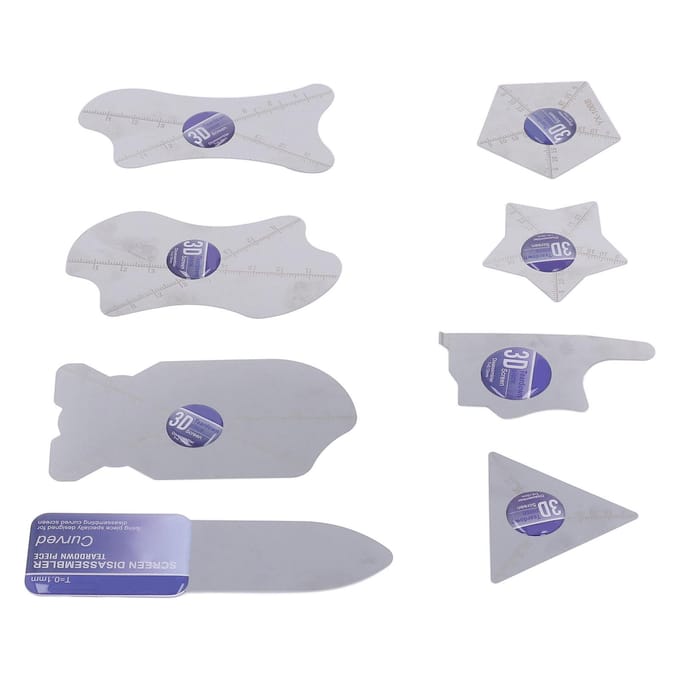 8PCS Spudger d'écran LCD Acier Inoxydable Réutilisable Ultra Fin Outil d'Ouverture Levier Carte pour Écran Courbé white