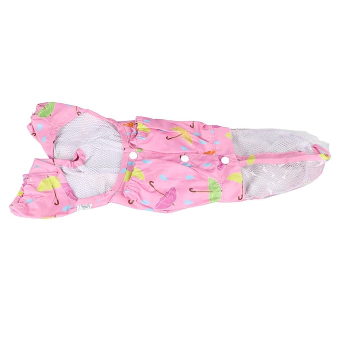 Imperméable réfléchissant pour animaux de compagnie Jambes couvertes Mignon Imperméable Doux pour la peau Chien à capuche Imperméable pour l'extérieur 2XL white