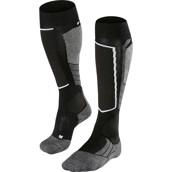 Falke SK2 Intermediate Wool Dames Kniekousen Wintersport (Maat - 37-38, Kleur - Black-mix)