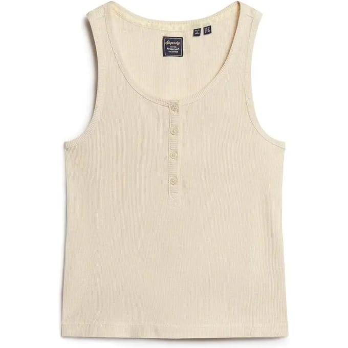 Superdry - Athletic Essentials hemdtopje met knopen - Dames - Vesten