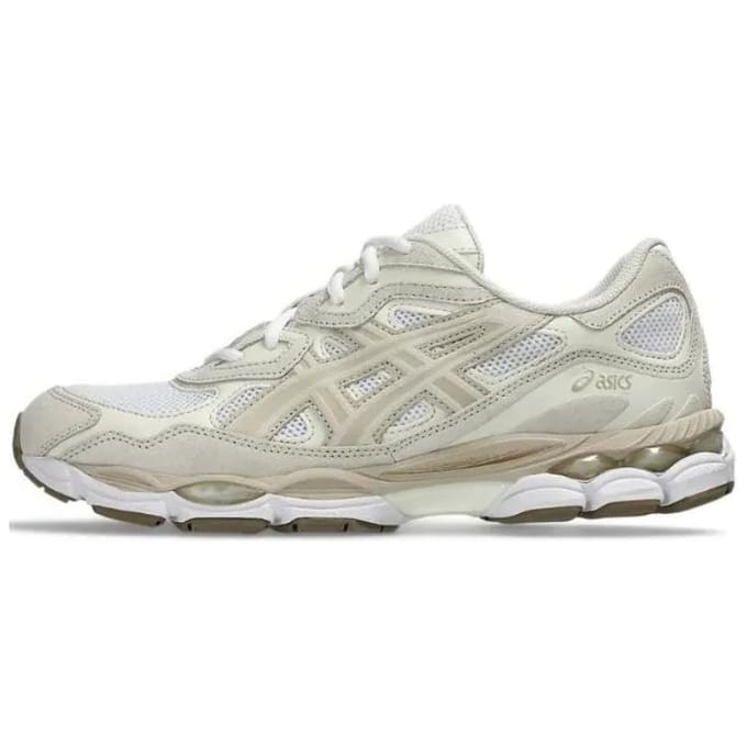 Baskets ASICS Gel NYC Blanc Gris Plume Unisexes Crème 1203A663-102 37.5