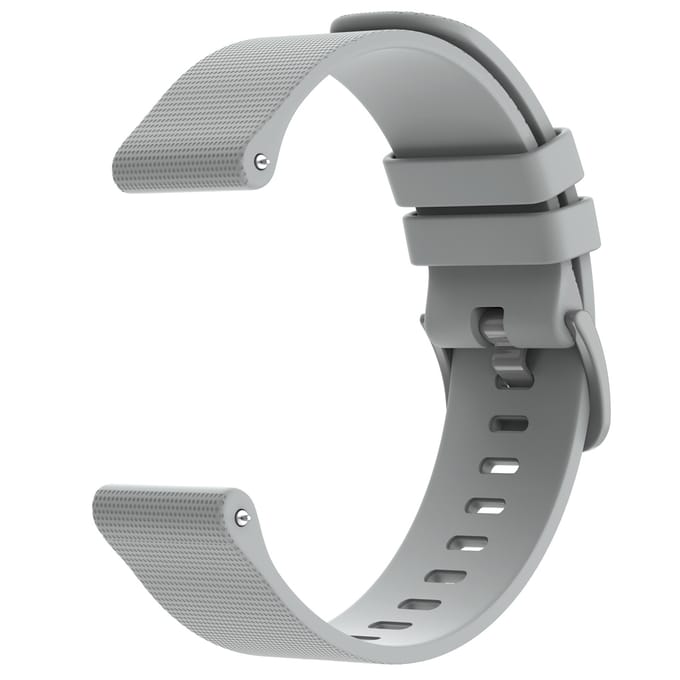 imoshion Siliconen sport bandje met gesp - Universeel 20 mm aansluiting - Grijs
