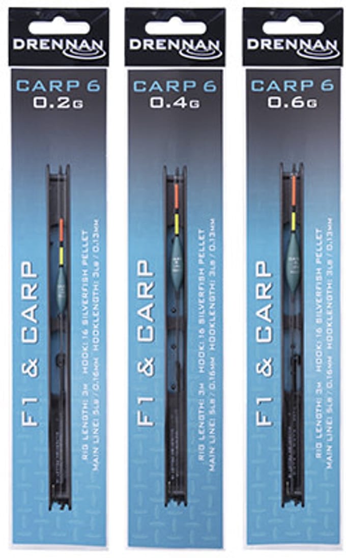 Drennan Carp 6 F1 & Carp Rig 3m - Maat : Dobber 0.60g