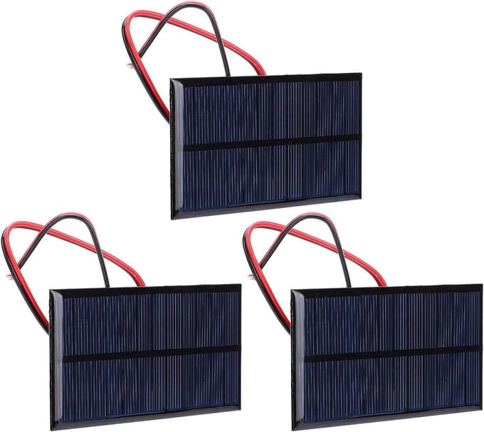 Zonnepaneel - Zonnecel module - Projecten opladen - Hoge conversie - 110 x 60 mm - Zwart