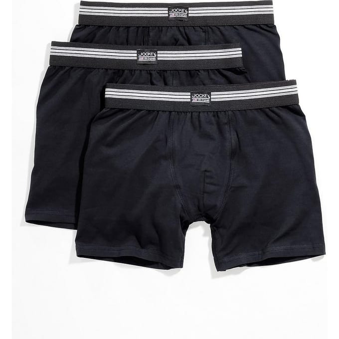 Jockey Boxershorts Cotton Stretch Boxer Trunk 3P Set van 3