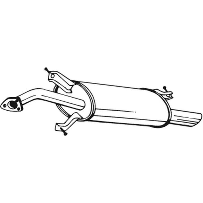 Geluiddemper achter BOSAL 235-165