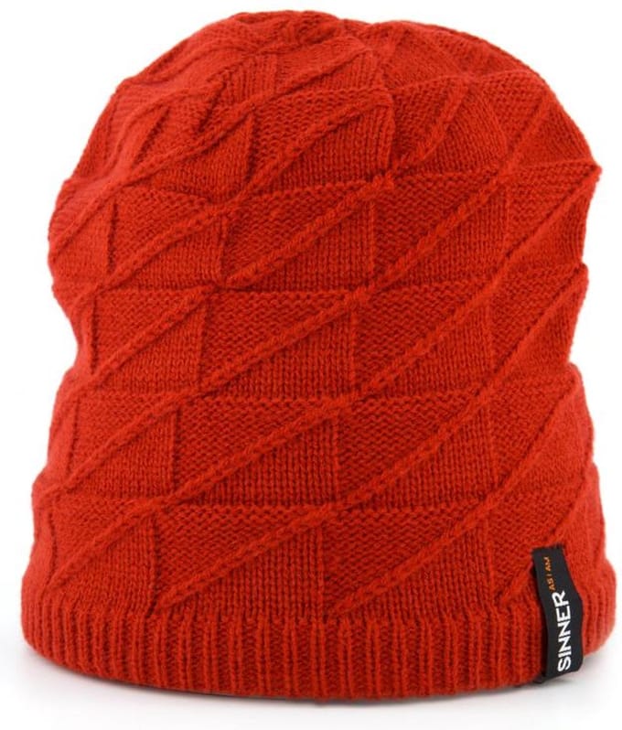 Sinner beanie Loch rood one size - muts Sinner