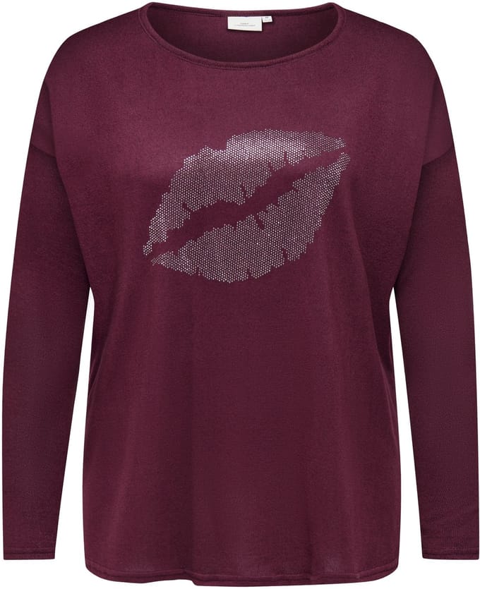 ONLY CARMAKOMA - CARALBA L/S TOP JRS - Dames - Blouses