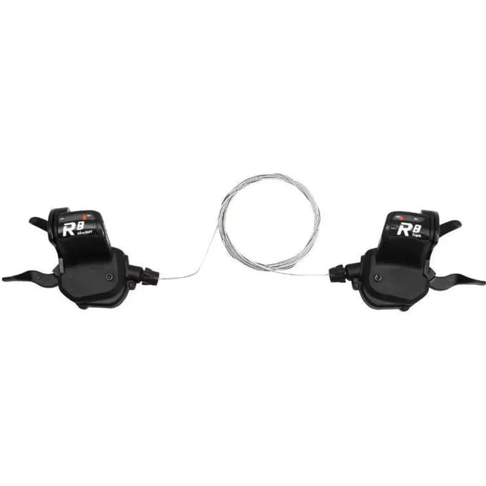 Paar racefiets hendels voor triple flat sturen P2R Push-Pull Shimano