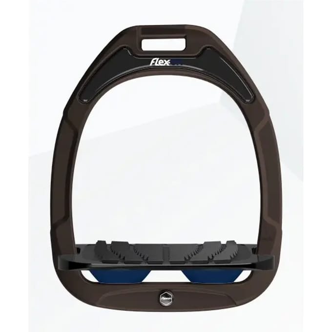 Ingelaste Steigriemen Bruin/Zwart/Marine Flex-On Green Composite