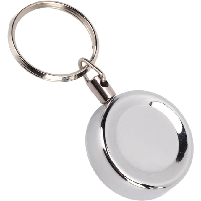 Porte-clés rétractable en fil d'acier haute résilience, anti-perte, clip de ceinture white