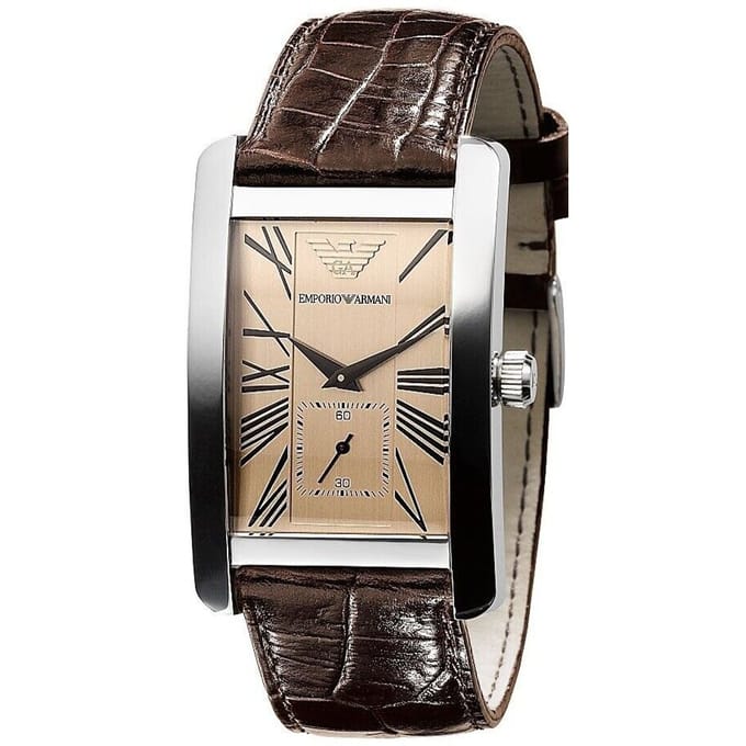 Emporio Armani AR0154 Klassiek Bruin Herenhorloge