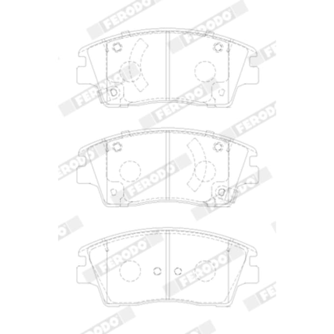 Remblokset FERODO FDB5274, voor