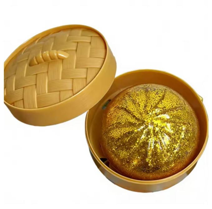 Nieuw 1-12 stuks Glitter Dumpling Glitter Dumpling Squishy met Doos Dumplings Sensorisch Knijpspeelgoed voor Stressverlichting