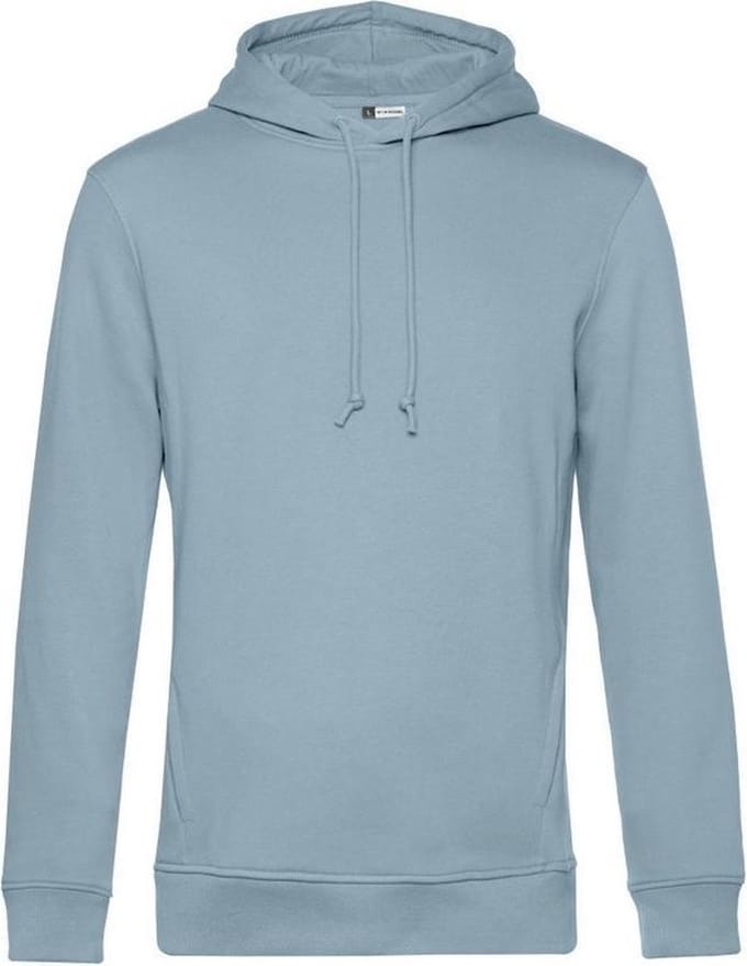 B&C Heren Organische kapperstrui (Blauwe Mist)