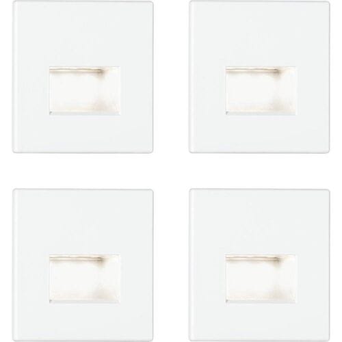 Paulmann 41309 41309 LED-wandinbouwlamp Set van 4 stuks LED LED Wit (mat)