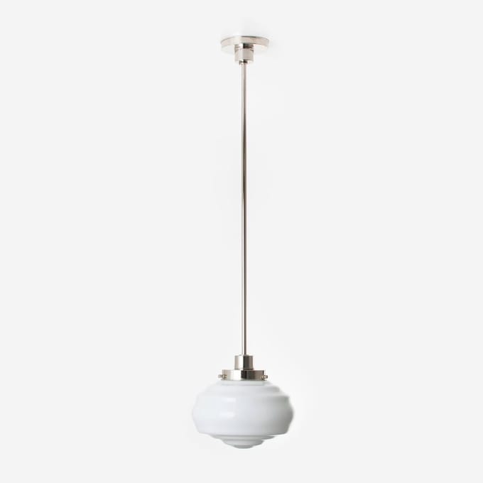 Hanglamp Alphonse 20's Nikkel - Art Deco Trade