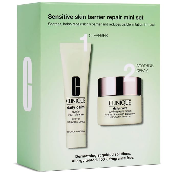 Clinique Daily Calm Sensitive Skin Barrier Repair Mini Set