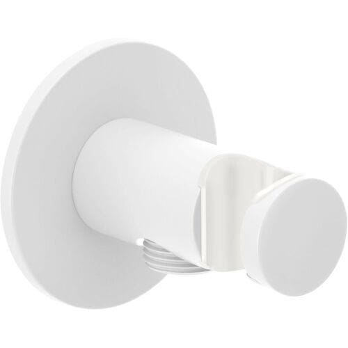 Herzbach DEEP WHITE shower connection bend seven round 23.685200.1.07