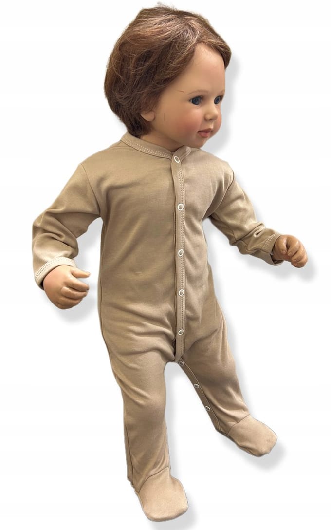 Dartomik - Babyslaapzak - Volledig Ritsbaar - Lange Mouwen - Beigekleurig
