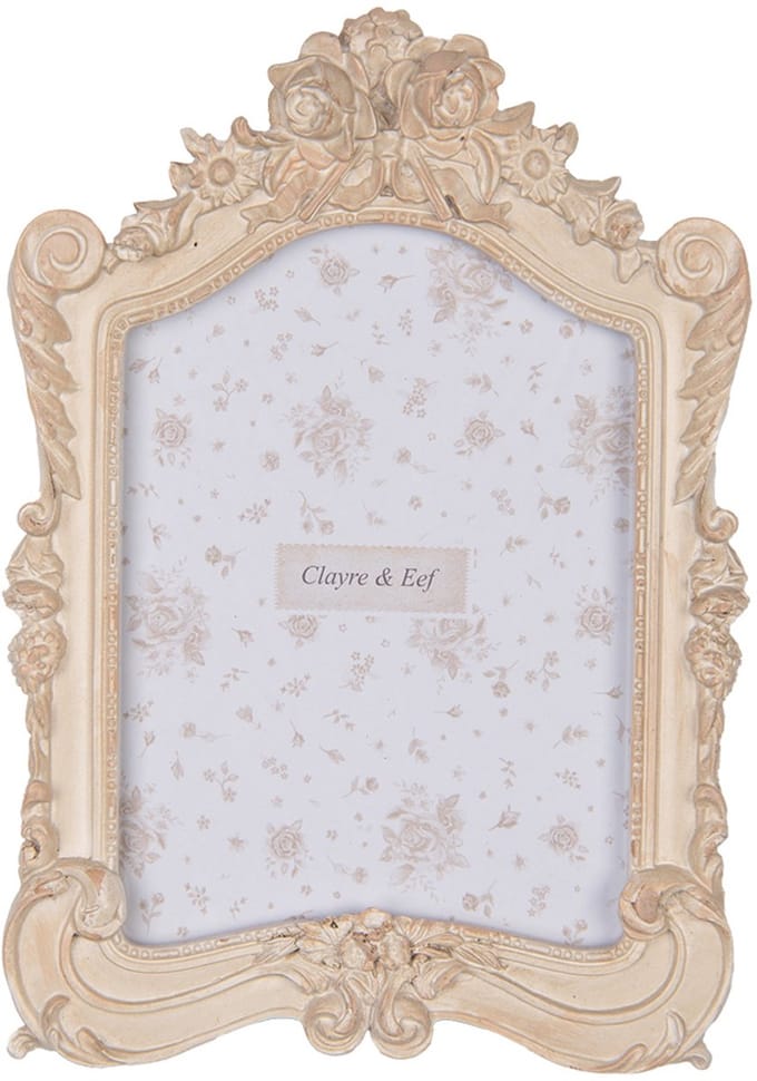 Clayre & Eef Fotolijst 13x18 cm Beige Kunststof
