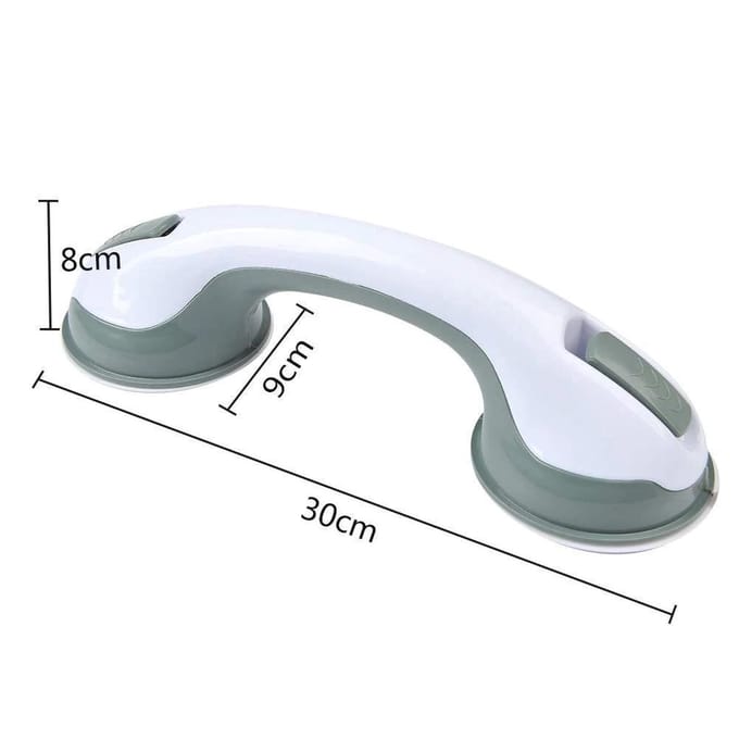 Antislip Douchegreep - Badkamer Handvat - Veilige Badkamer - Zuignap Bevestiging - 29.4 cm - Wit