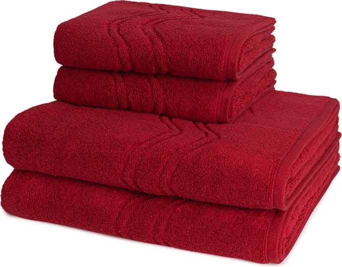 Ross Dames en Heren 2 X handdoek 2 X douchedoek - per set Cashmere feeling