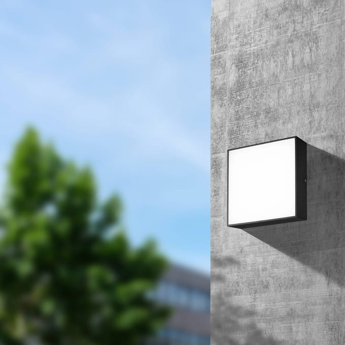 LED buiten wandlamp CMD 9024, 24 x 24 cm