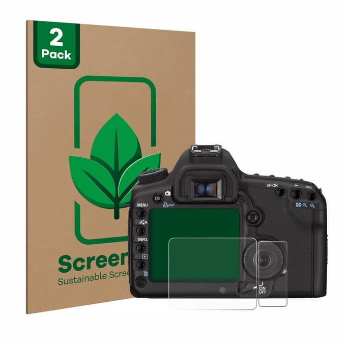 2 Stuks Screenprotector voor Canon EOS 5D Mark II - Hoogwaardige Beschermfolie transparant