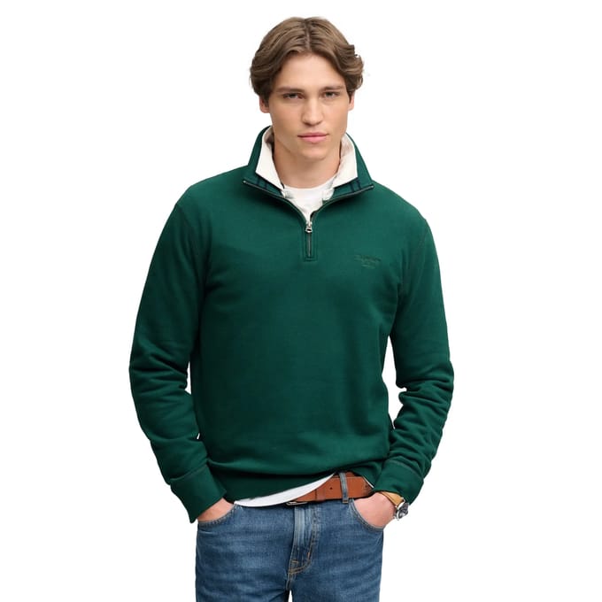 Superdry Essential Serif Half Zip Sweater Heren