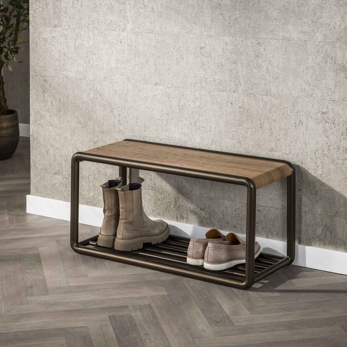 Schoenenbank Senna Drift brown 80x35 cm