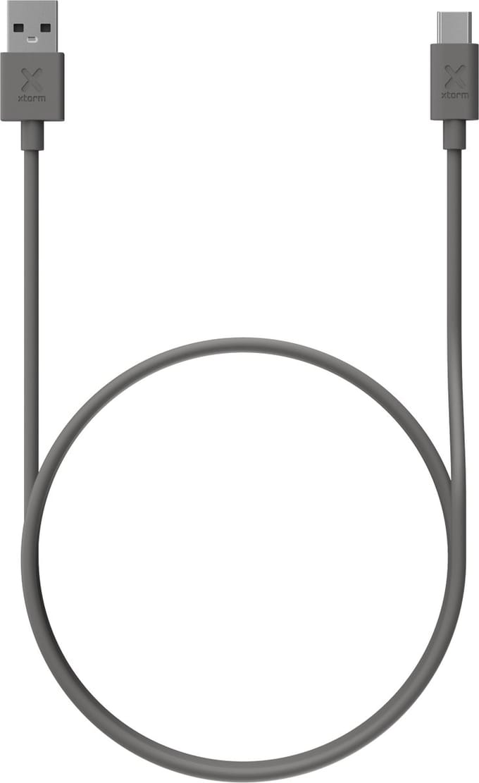 Xtorm USB-A naar USB-C Kabel - 1 meter - Grijs