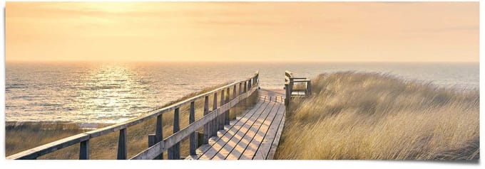 Poster Strandpad - 53 x 158 - Papier - REINDERS