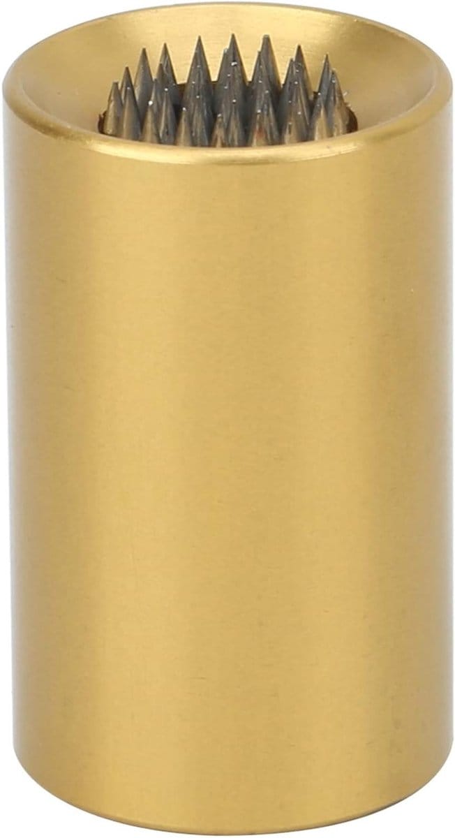 2-in-1 Billiard Cue Tip Shaper en Scuffer Tool voor Pooltafel - Aluminium 30x18mm, Geel