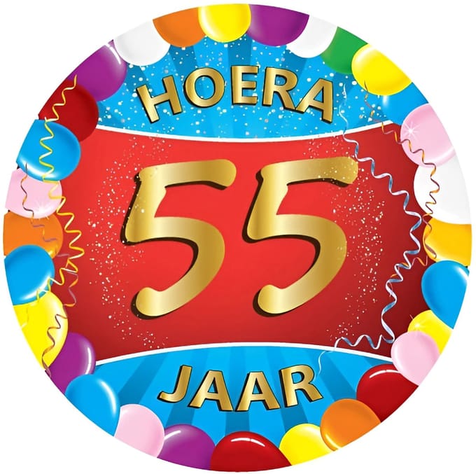 Gekleurde bierviltjes 55 jaar