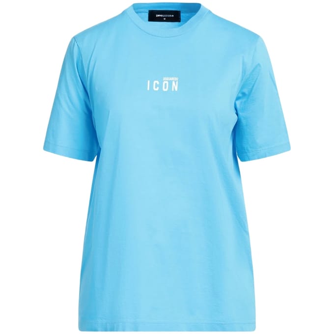 Dsquared2 Icon Small Chest Logo Lichtblauw T-shirt