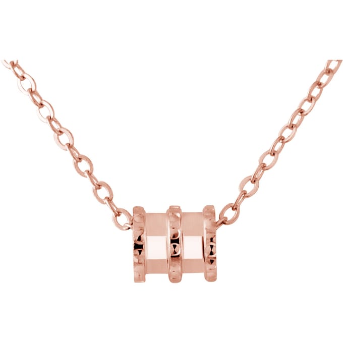 Vat zilver 925 roze vergulde ketting - liefde symbool