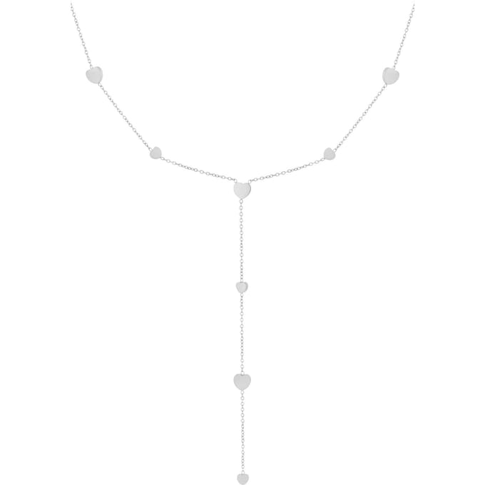 Amoura Drop Necklace - Zilverkleurig / Stainless Steel