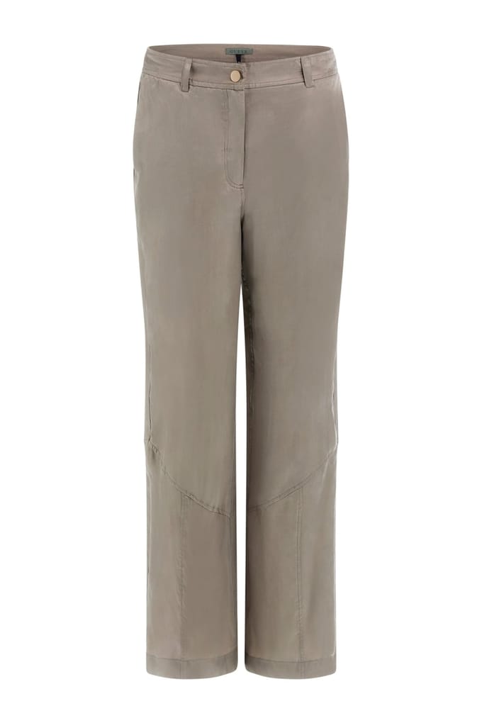 GUESS Eco Enora Straight Pant Sage Leaf Taglia: L | Pantaloni Outlet | Donna | Verde