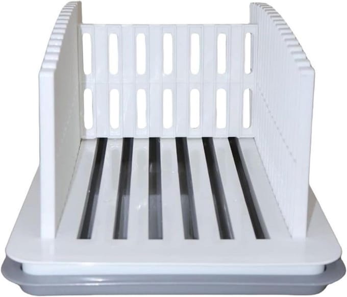 Brood Snijmachine - Bak Tool - Gelijkmatig Snijden - Opvouwbaar Ontwerp - 34x21x24 cm - Wit