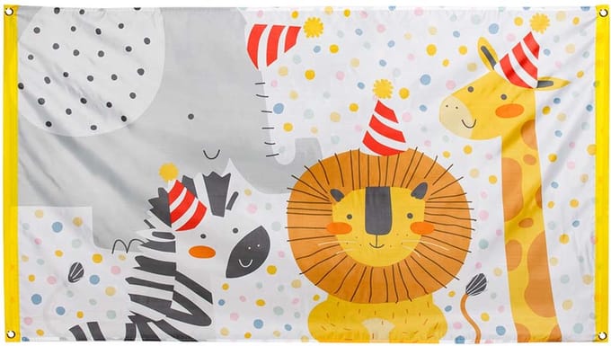 Boland - Polyester vlag Safari - Dieren - Dieren