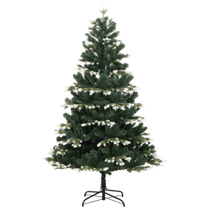 vidaXL - Kunstkerstboom - met - scharnieren - en - sneeuw - 150 - cm