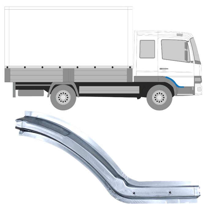 Reparatie dorpel voor Mercedes Atego 1998-2013 / Rechts