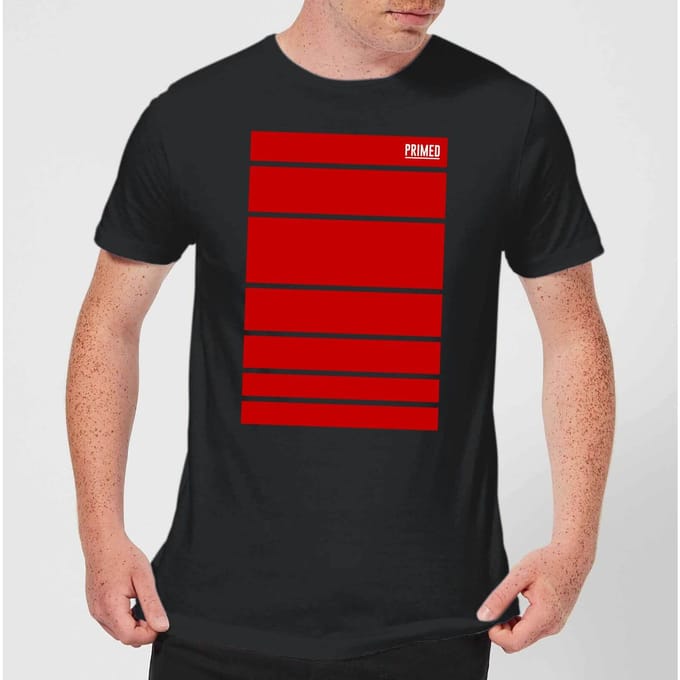 Primed Block T-Shirt - Black - 5XL